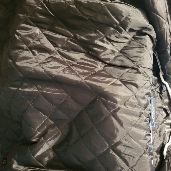 U.S. Polo Assn. Black Brown Leather Zip-Front Jacket Classic Large - Picture 5 of 5